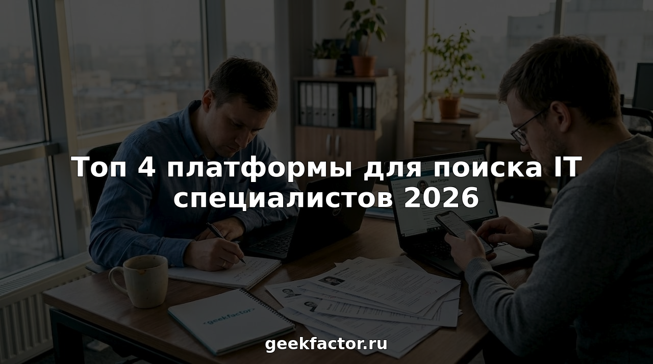 Топ 4 платформы для поиска IT специалистов 2026
