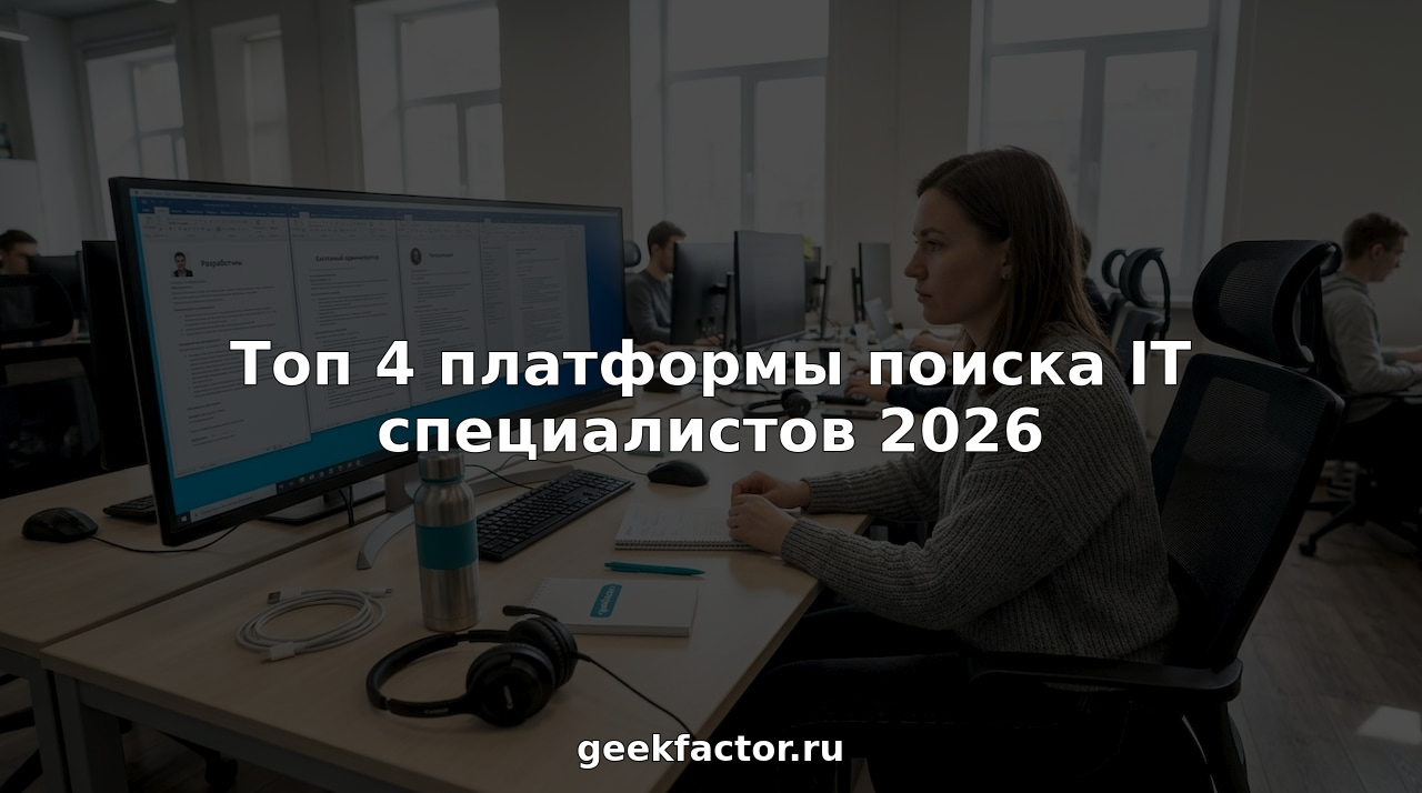 Топ 4 платформы поиска IT специалистов 2026