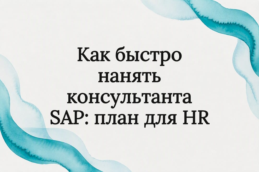 Как быстро нанять консультанта SAP: план для HR