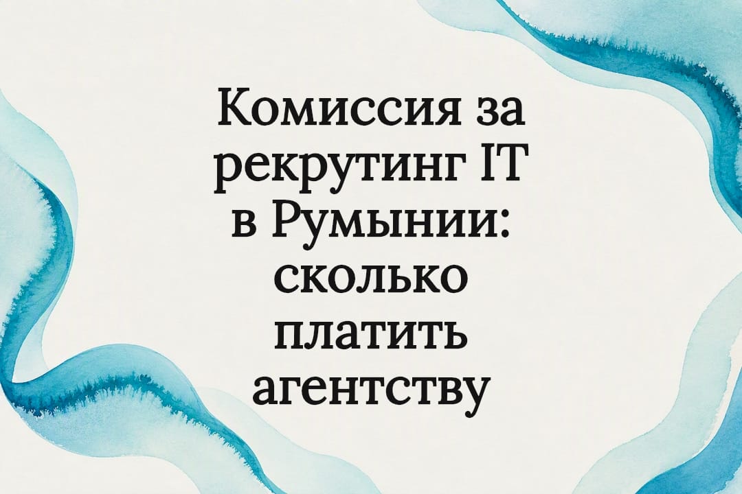 Комиссия за рекрутинг IT в Румынии: сколько платить агентству