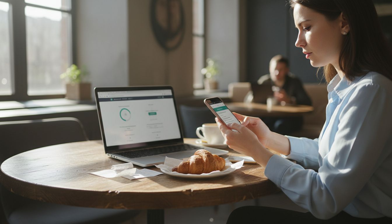 Пользователь проверяет, насколько быстро загружается сайт на своем смартфоне