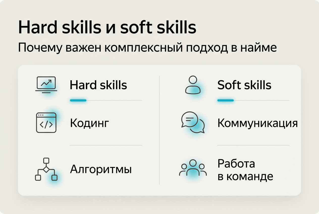 На инфографике наглядно показаны отличия между профессиональными и личностными навыками.