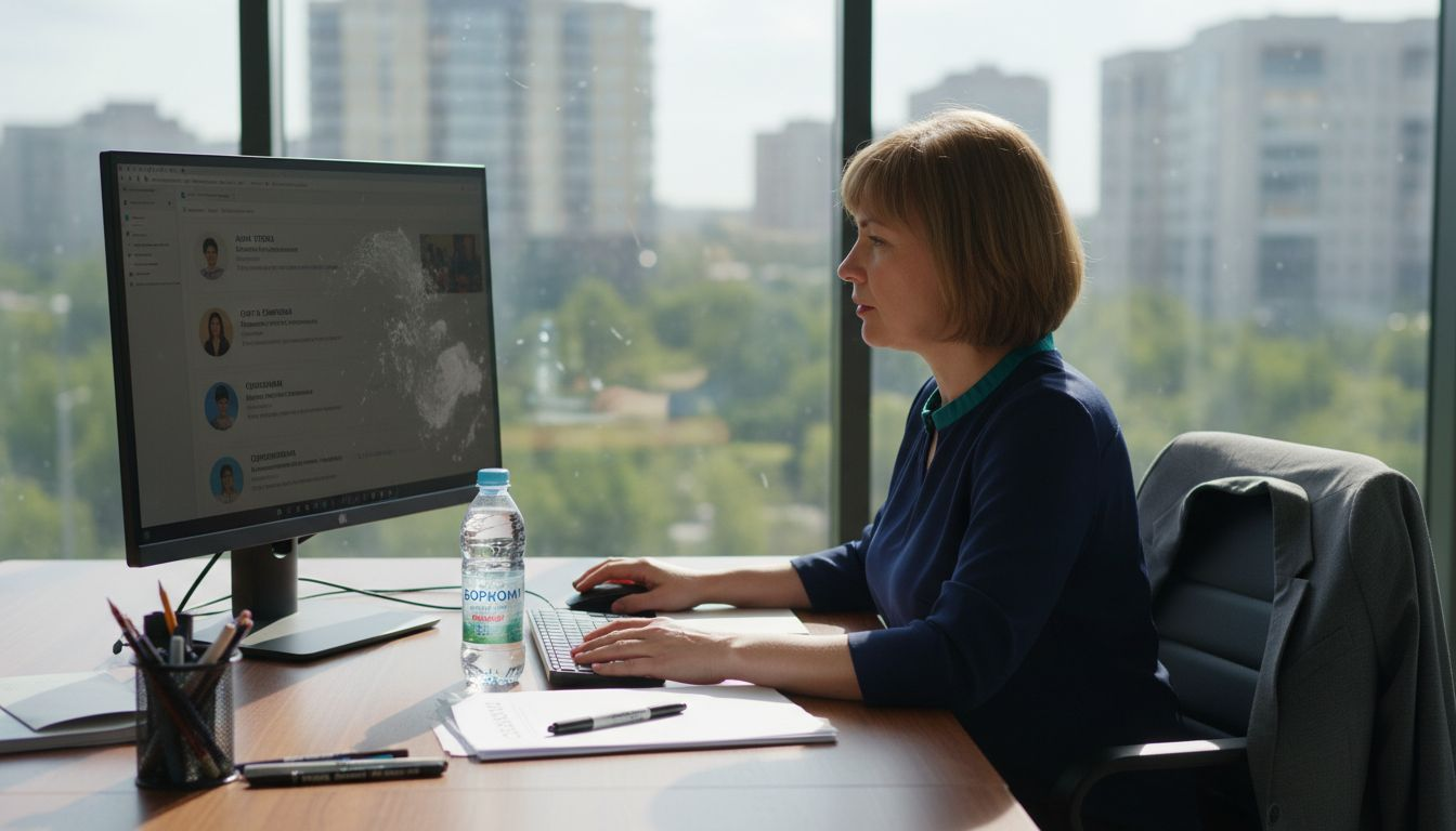 Рекрутер изучает резюме специалистов в поиске подходящих кандидатов