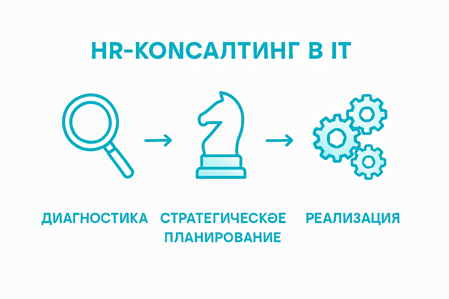 Infographic: steps of HR consulting in IT
