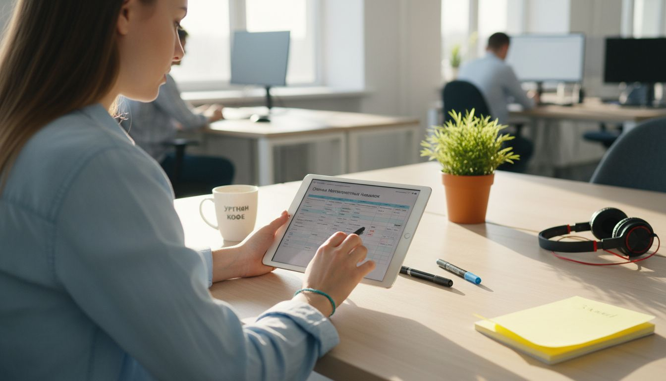 HR-менеджер оценивает уровень развития мягких навыков у сотрудников