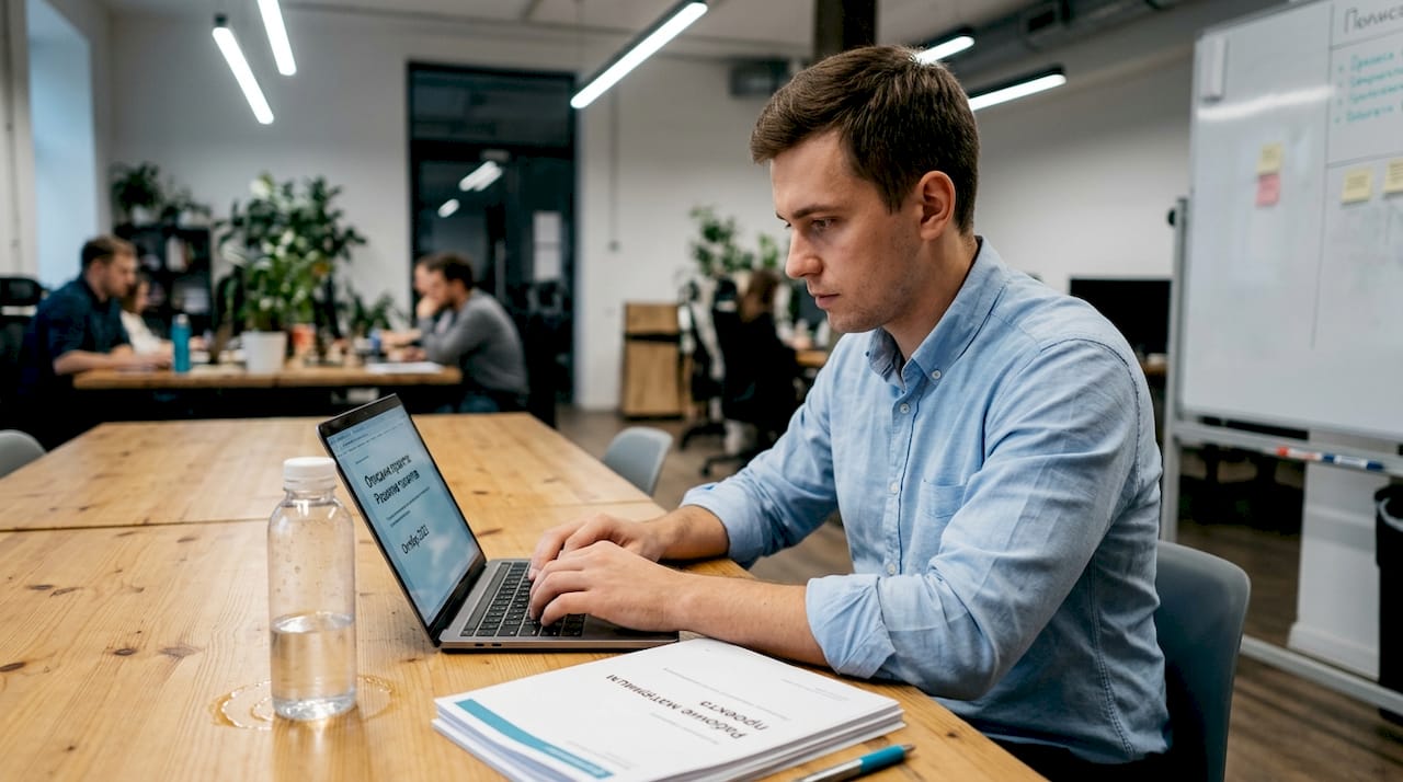 HR-специалист формирует описание вакансии для IT-проекта