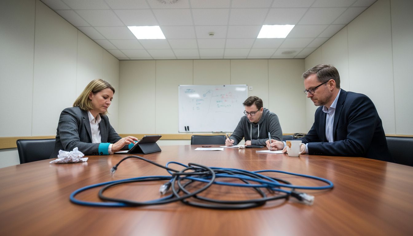 IT team reviewing digital strategies together