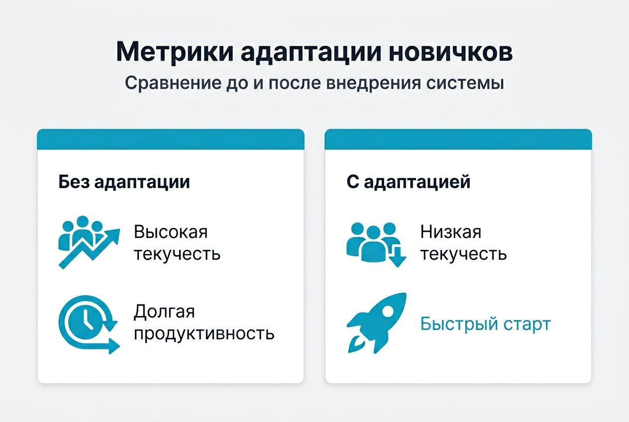 Инфографика: сопоставление ключевых показателей адаптации