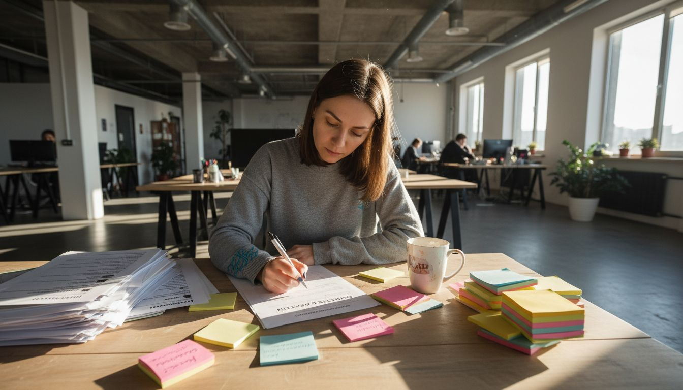 Рекрутер систематизирует заметки по подбору кандидатов в сфере IT