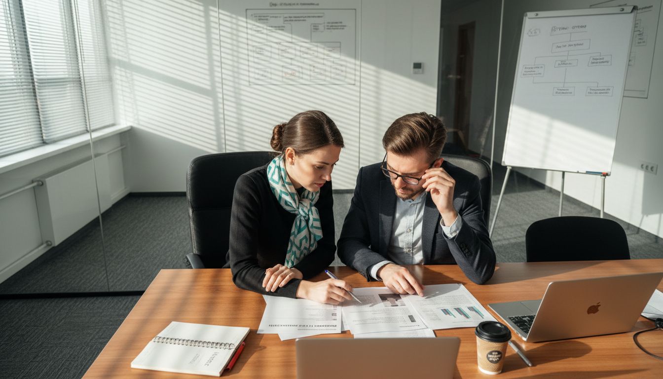 Руководители IT-направления совместно разбирают данные соискателей